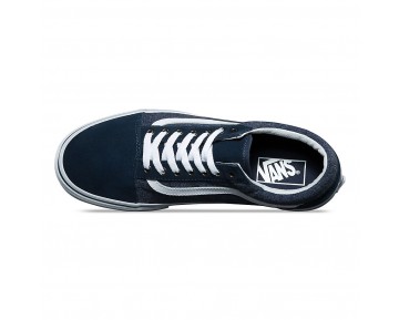 Chaussures Vans En Daim Old Skool Homme/Femme Dress Blues NO. 8G1OIL