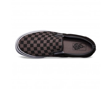 Chaussures Vans Classic Slip-On Homme/Femme (Checkerboard) Black/Pewter NO. EYEBPJ
