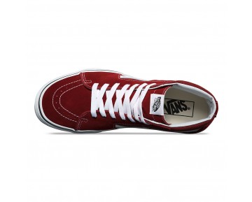 Chaussures Vans Sk8-Hi Homme/Femme Madder Brown/True White NO. 8GEOVK