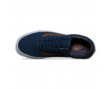 Chaussures Vans C&L Old Skool Homme/Femme (C&L) Dress Blues/Material Mix NO. 8G1MVE