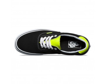 Chaussures Vans Neon Era 59 Homme/Femme (Neon Leather) Black/Neon Yellow NO. 8FSMVJ