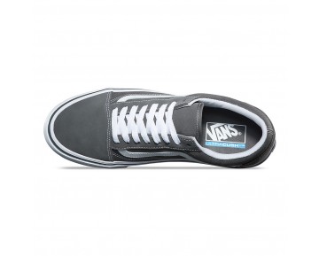 Chaussures Vans En Daim Old Skool Lite Homme/Femme Pewter NO. Z5WOT4