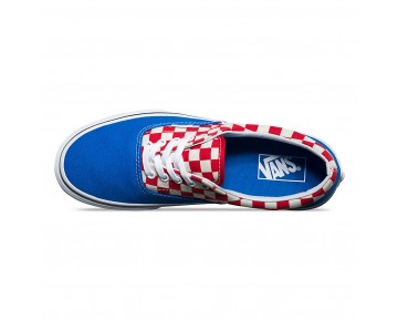 Chaussures Vans 2 Tone Check Era Homme/Femme (2-Tone Check) Imperial Blue/True White NO. 8FRMV4