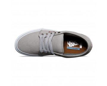 Chaussures Vans Chukka Low Homme (10 Oz. Canvas) Grey/White NO. 8CGN2E
