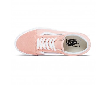 Chaussures Vans Suède Old Skool Homme/Femme (Suede Canvas) Tropical Peach/True White NO. 8G1NRU