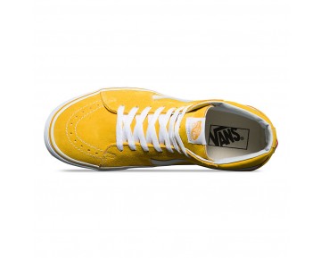 Chaussures Vans Daim Sk8-Hi Homme/Femme (Suede/Canvas) Spectra Yellow/True White NO. 8GEMWH