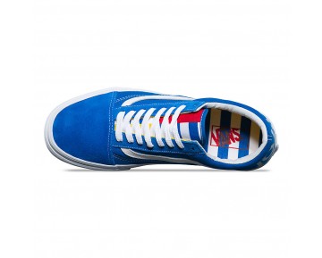 Chaussures Vans 1966 Old Skool Homme/Femme (1966) Blue/White/Red NO. 8G1MVW
