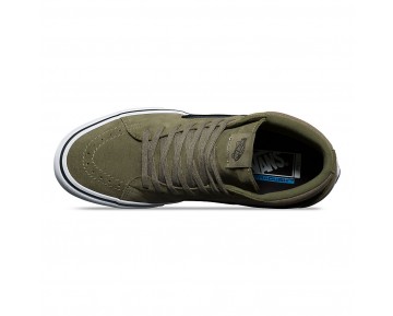 Chaussures Vans Sk8-Hi Pro Homme (Dakota Roche) Burnt Olive/Black NO. 47TN1Y