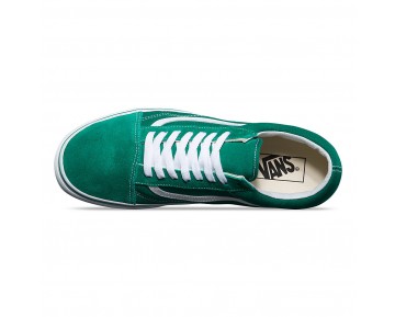 Chaussures Vans Daim Old Skool Homme/Femme (Suede/Canvas) Ultramarine Green/True White NO. 8G1MWI