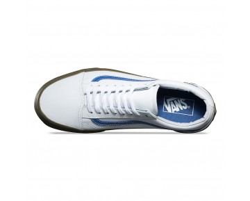Chaussures Vans Old Skool Homme/Femme True White/Delft/Gum NO. 8G1OB7