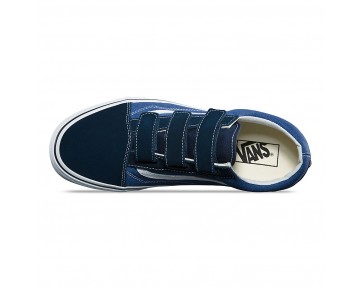Chaussures Vans En Daim Old Skool V Homme/Femme Dress Blues/True Navy NO. D29OIW