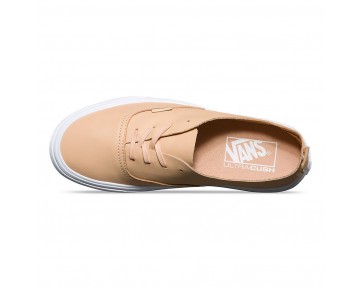 Chaussures Vans Cuir Authentic Decon Femme (Leather) Amberlight NO. 8ERN5H