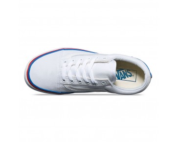 Chaussures Vans Rainbow Fox Old Skool Femme (Rainbow Foxing) True White NO. 8G1MWF