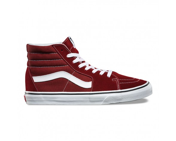 Chaussures Vans Sk8-Hi Homme/Femme Madder Brown/True White NO. 8GEOVK