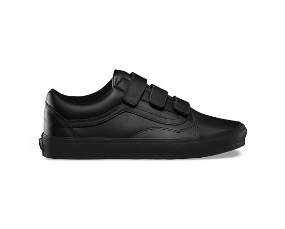 Chaussures Vans En Cuir Old Skool Homme/Femme Noir NO. D29OOZ
