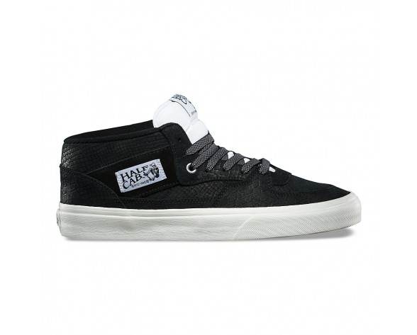 Chaussures Vans Half Cab Homme/Femme Black/White- Snake NO. 48EOS3