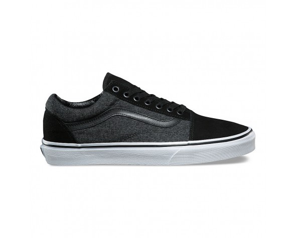 Chaussures Vans En Daim Old Skool Homme/Femme Noir NO. 8G1OSN