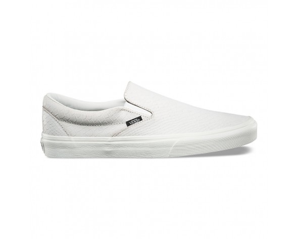 Chaussures Vans Classic Slip-On Homme/Femme White/Snake NO. 8F7OIG