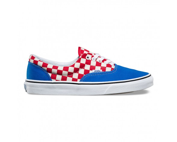 Chaussures Vans 2 Tone Check Era Homme/Femme (2-Tone Check) Imperial Blue/True White NO. 8FRMV4