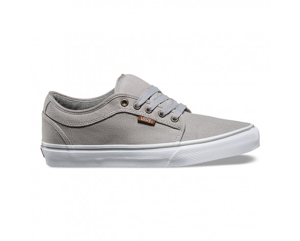 Chaussures Vans Chukka Low Homme (10 Oz. Canvas) Grey/White NO. 8CGN2E