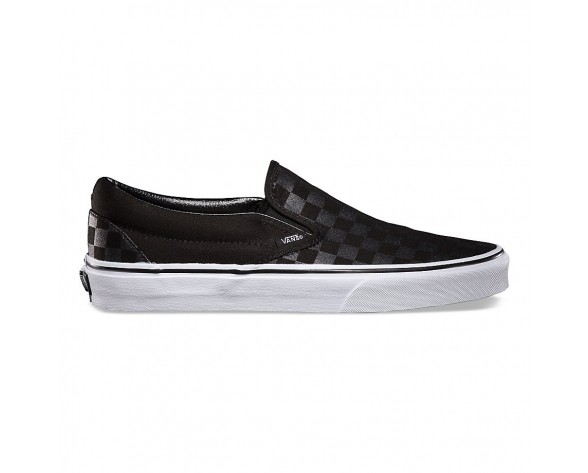 Chaussures Vans Checkerboard Classic Slip-On Homme (Checkerboard)Black/Black NO. EYE276