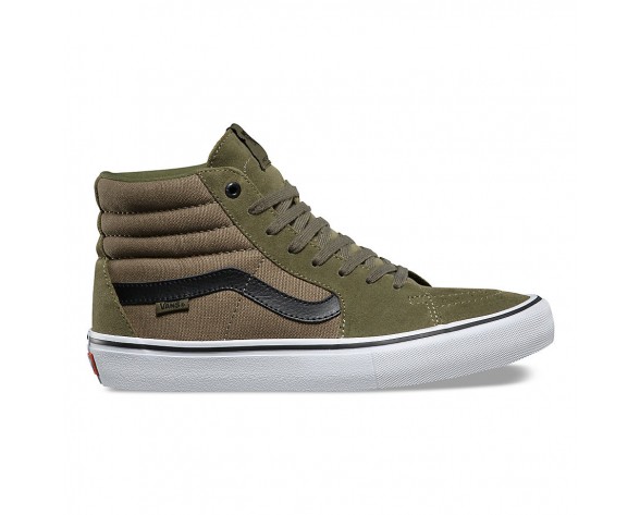 Chaussures Vans Sk8-Hi Pro Homme (Dakota Roche) Burnt Olive/Black NO. 47TN1Y