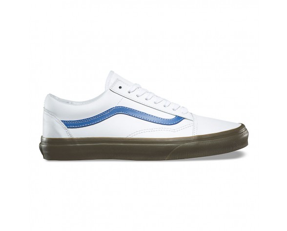 Chaussures Vans Old Skool Homme/Femme True White/Delft/Gum NO. 8G1OB7