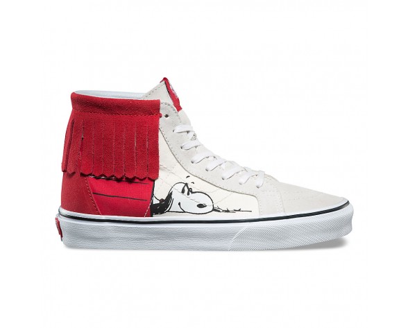 Chaussures Vans X Peanuts Sk8-Hi Moc Femme Snoopy/Rouge NO. 44LOQT