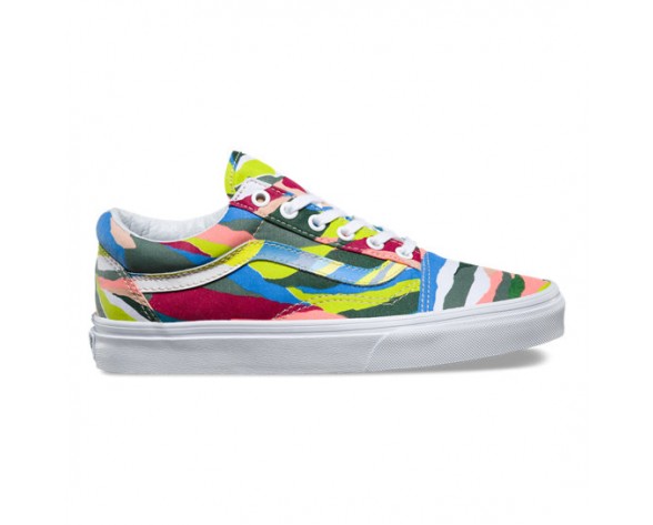 Chaussures Vans Abstract Horizon Old Skool Femme (Abstract Horizon) Multi/Gray Ridge/True White NO. 8G1MOJ