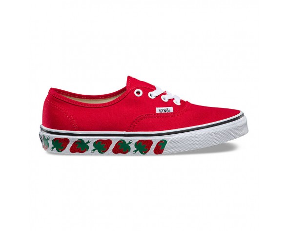 Chaussures Vans Strawberry Tape Authentic Femme (Strawberry Tape) Red/Black NO. 8EMMM4