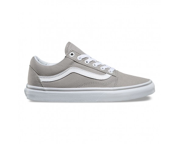 Chaussures Vans Old Skool Femme Drizzle/True White NO. 8G1IYP