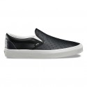 Chaussures Vans Cuir Perf Classic Slip-On Homme (Leather Perf) Black NO. 8F7KVJ