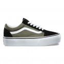 Chaussures Vans Platform Old Skool Femme Grape Leaf/True White NO. B3U0FI