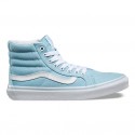 Chaussures Vans Pastels Sk8-Hi Slim Femme Crystal Blue/True White NO. 2R2MQW