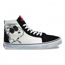 Chaussures Vans X Peanuts Sk8-Hi Reissue Homme/Femme Joe Cool/Noir NO. XSBOQU