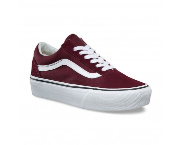 Chaussures Vans Platform Old Skool Femme Port Royale/True White NO. B3U5U7